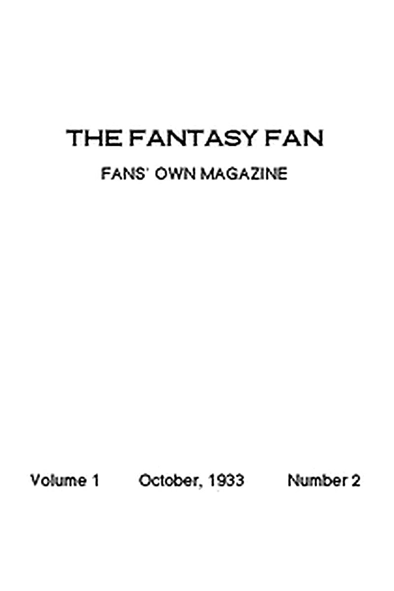 The Fantasy Fan, October 1933