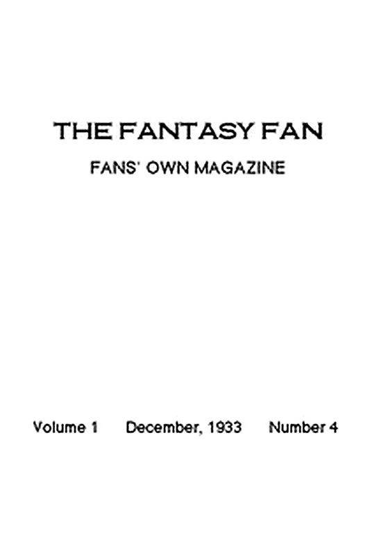 The Fantasy Fan, December 1933
