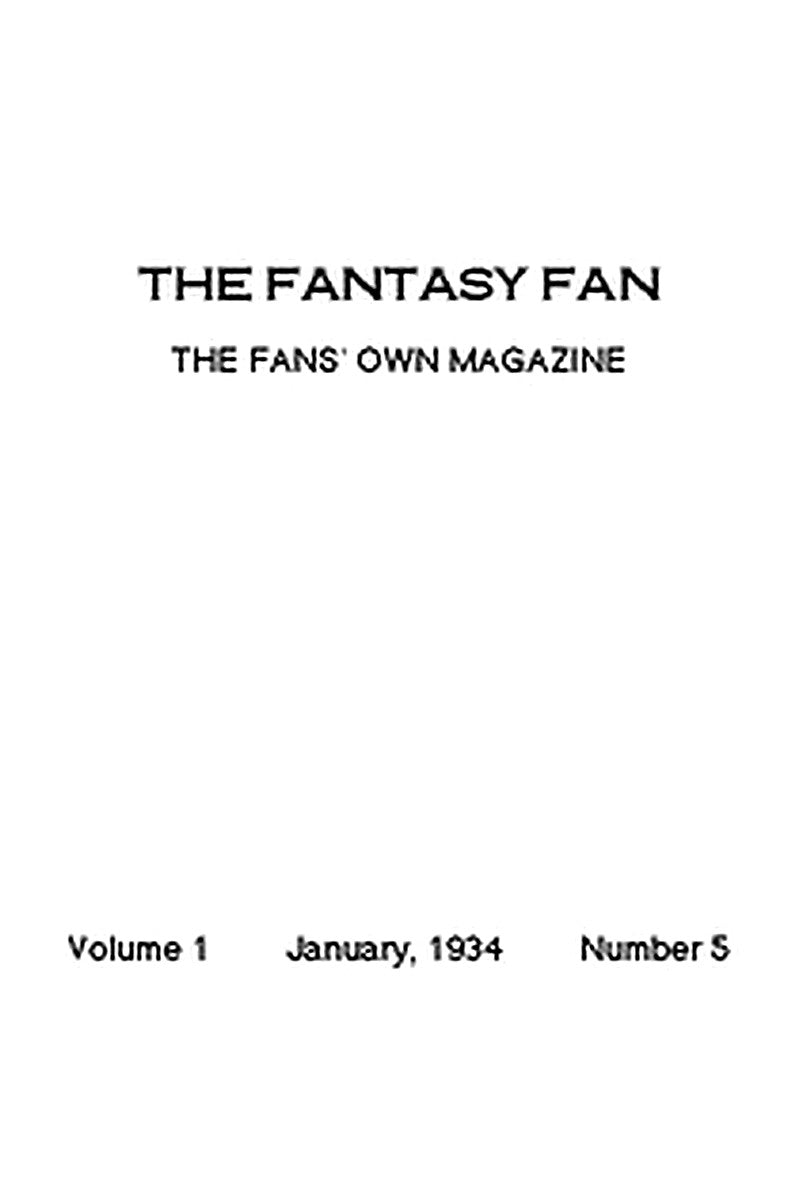 The Fantasy Fan, January 1934
