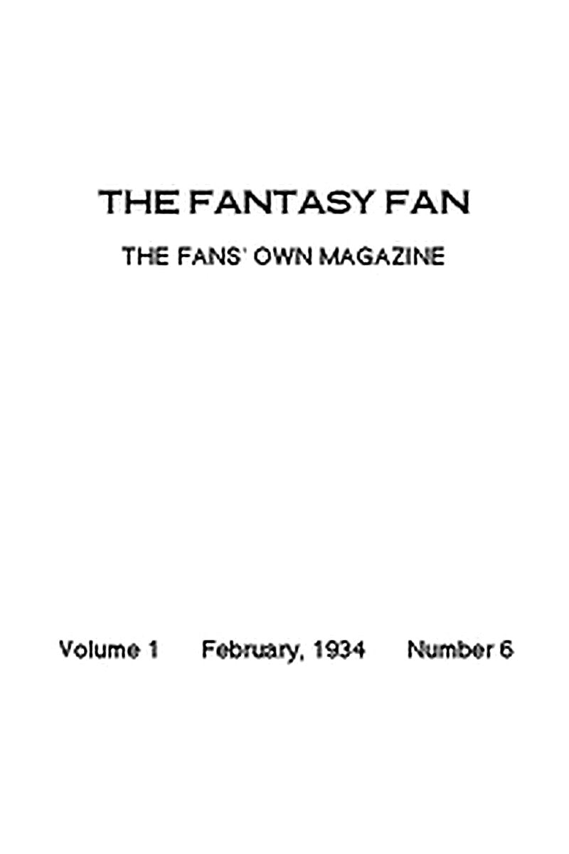 The Fantasy Fan, February 1934
