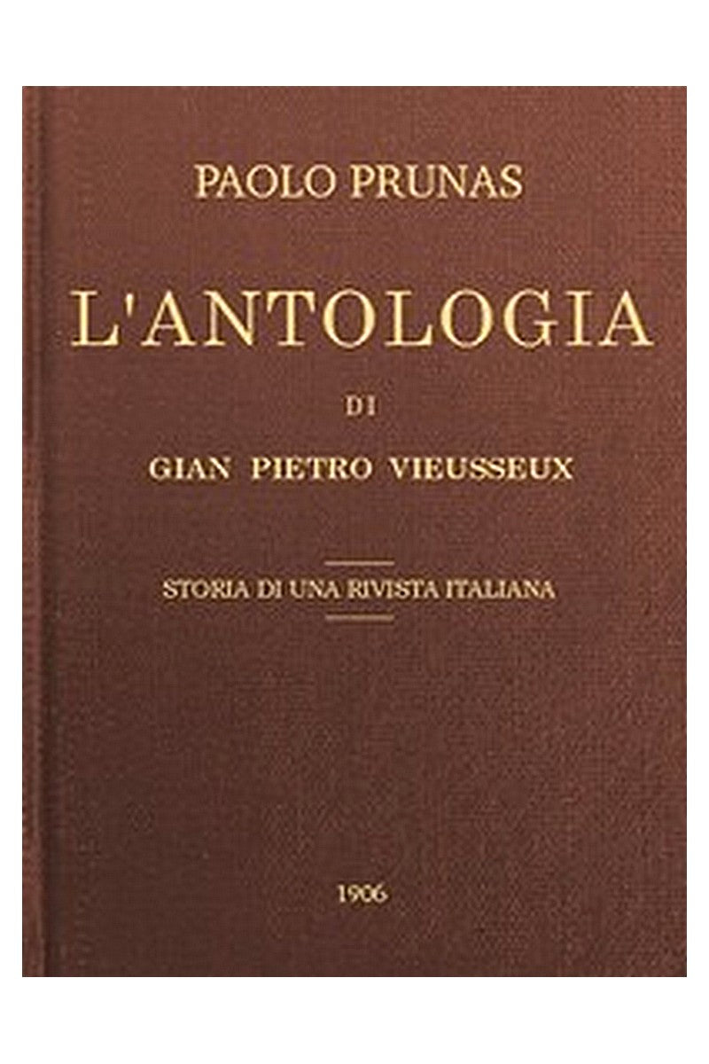 L'Antologia di Gian Pietro Vieusseux