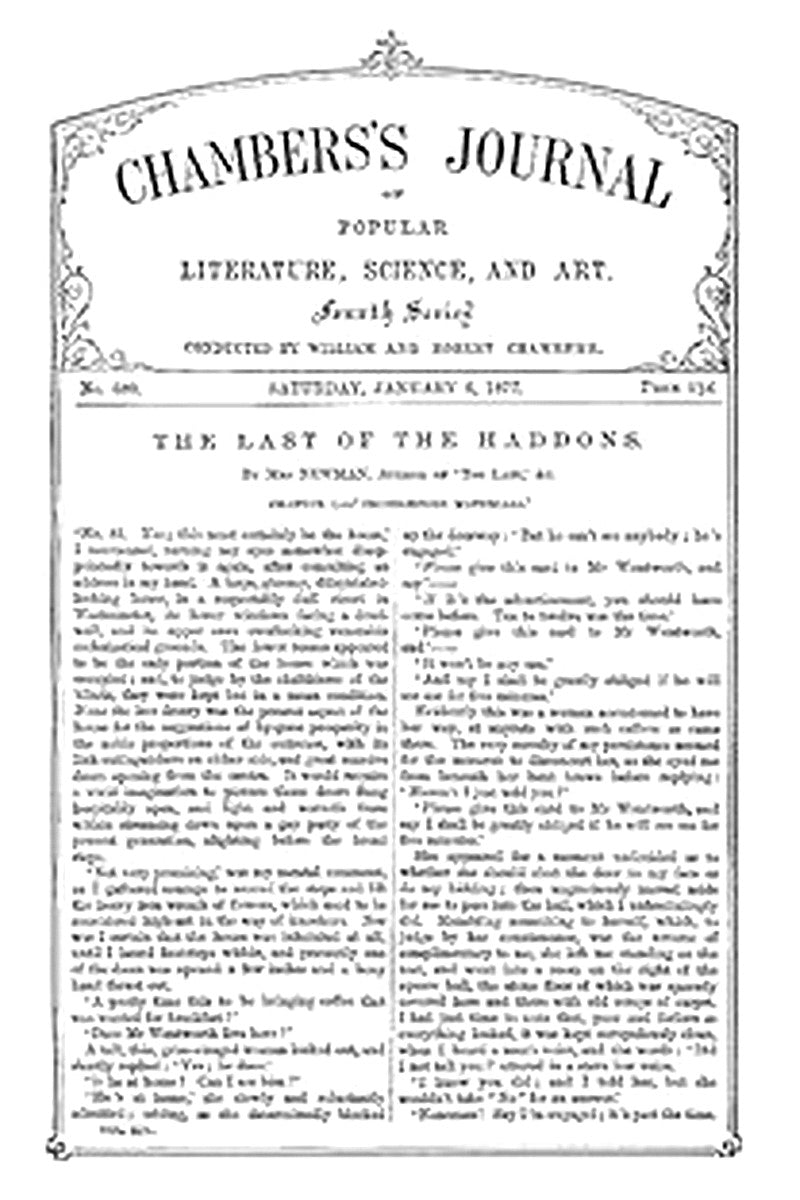 Chambers's Journal of Popular Literature, Science, and Art, No. 680
