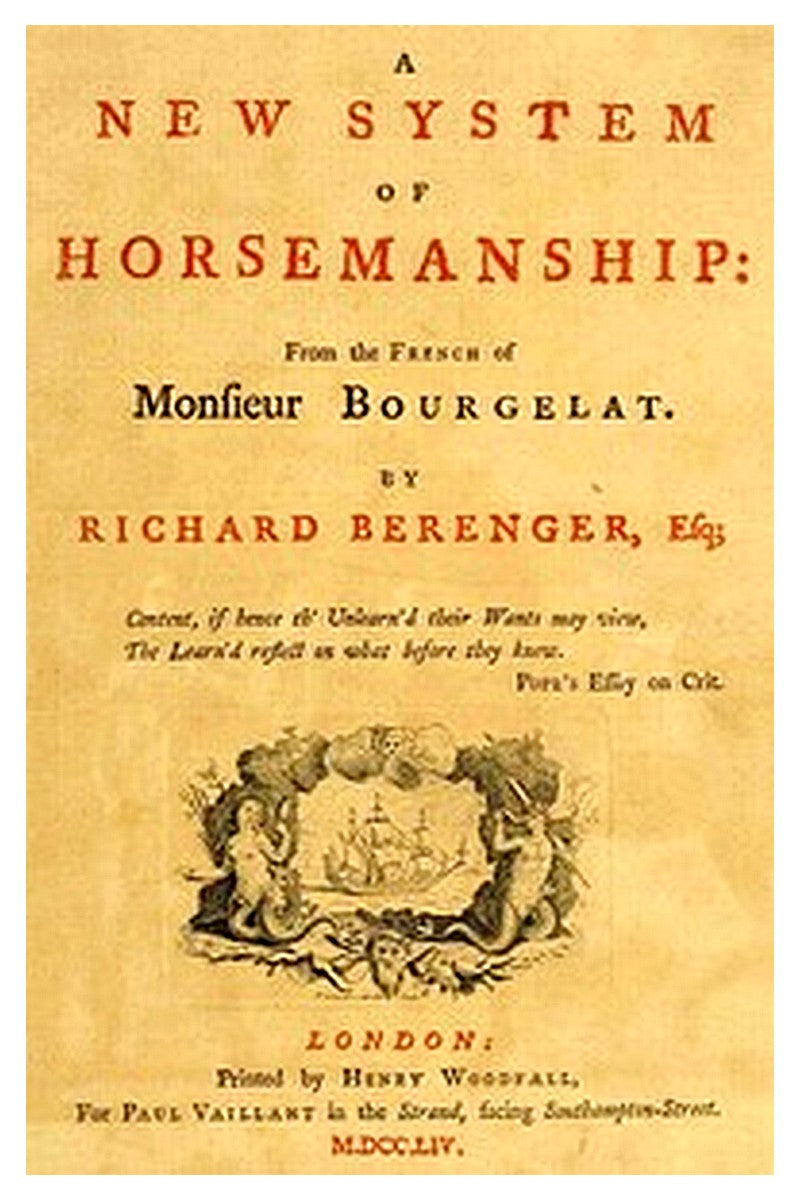 A New System of Horsemanship