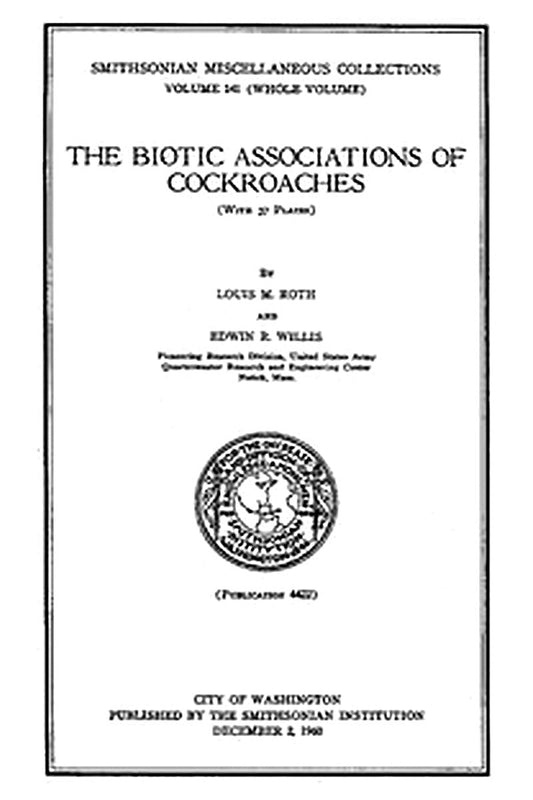 The Biotic Associations of Cockroaches