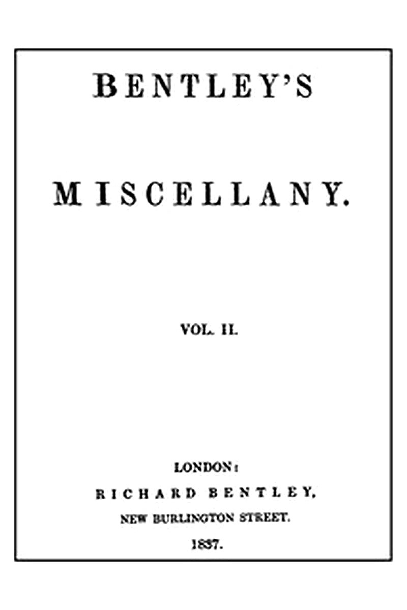 Bentley's Miscellany, Volume II