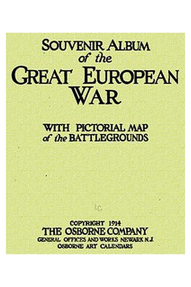 Souvenir Album of the Great European War
