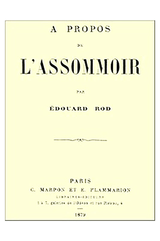 A Propos de l'Assommoir