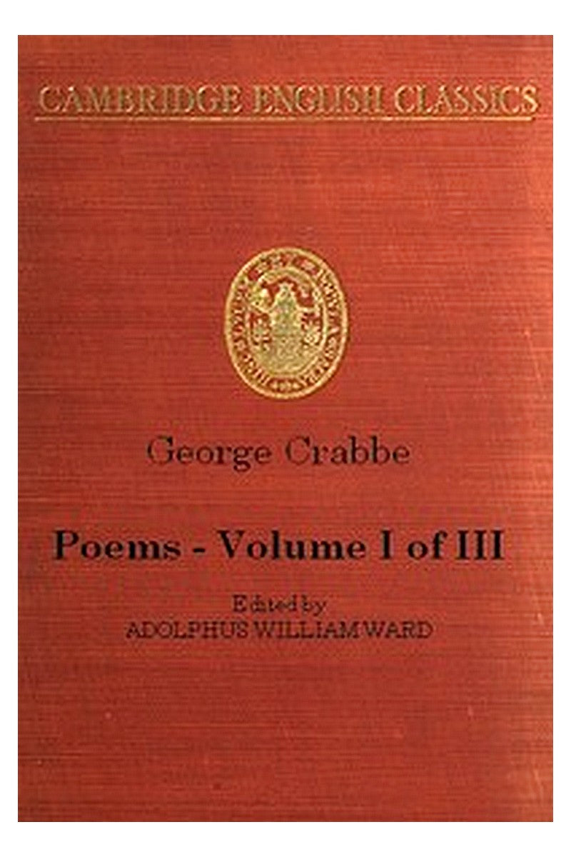 George Crabbe: Poems, Volume 1 (of 3)