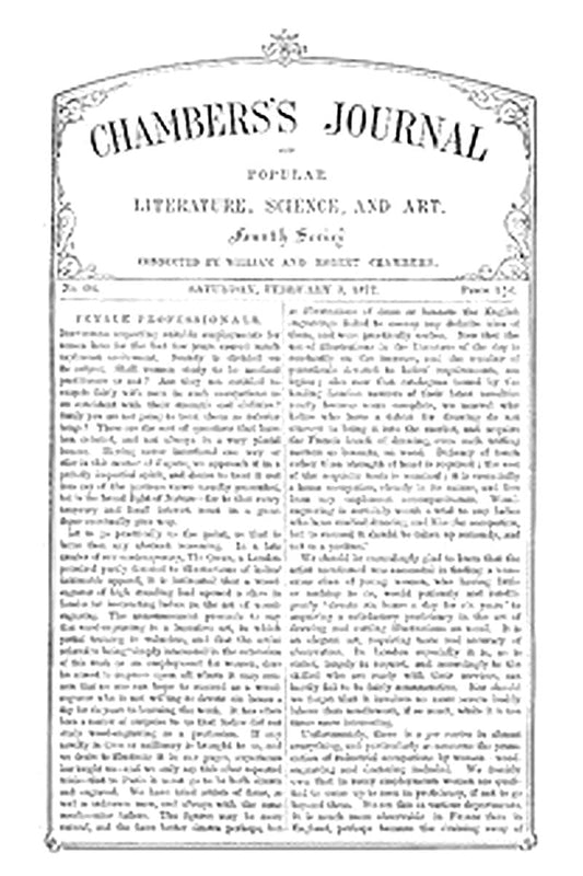 Chambers's Journal of Popular Literature, Science, and Art, No. 684
