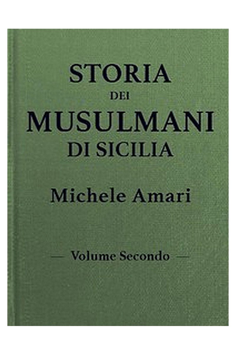 Storia dei musulmani di Sicilia, vol. II
