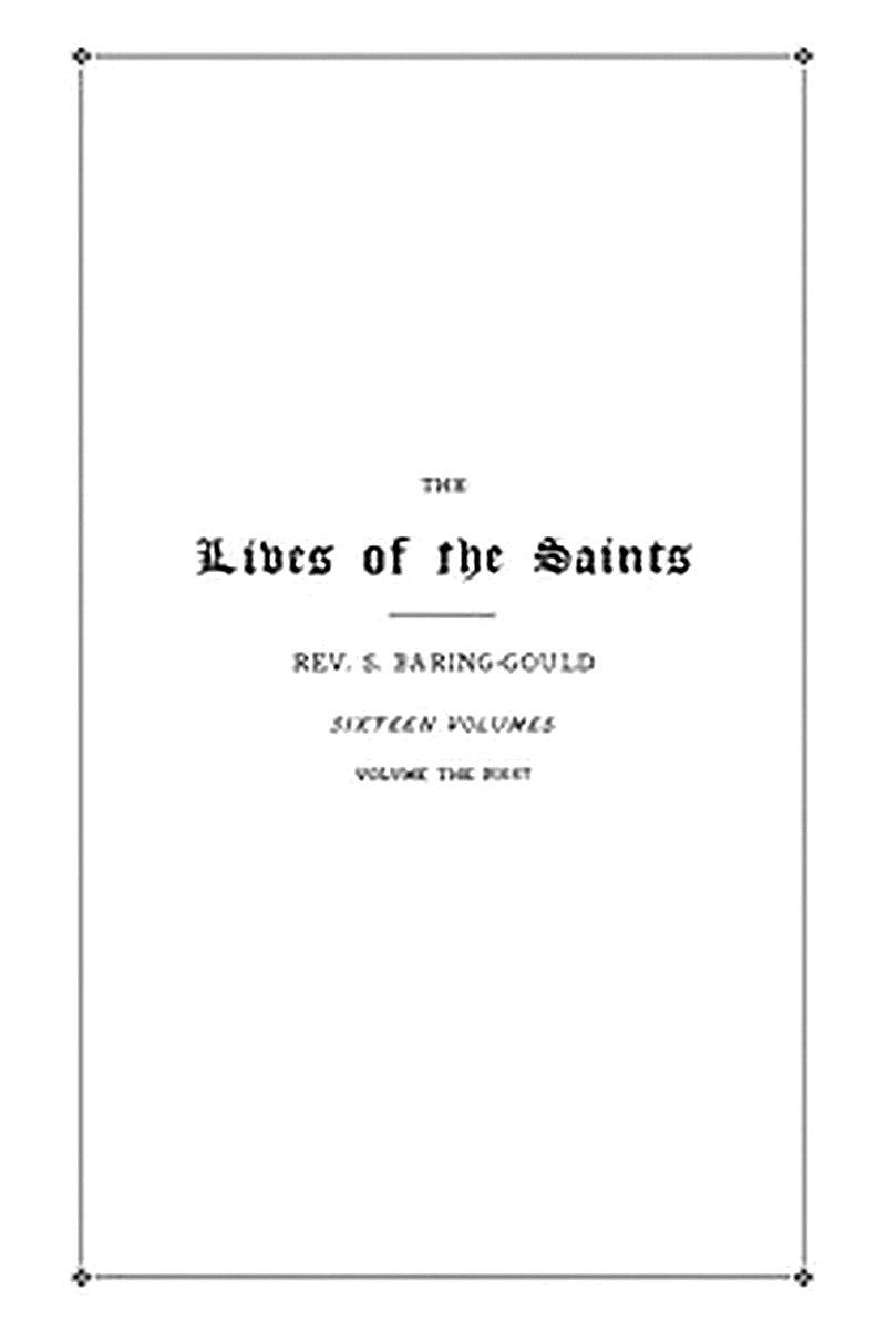 The Lives of the Saints, Volume 01 (of 16): January