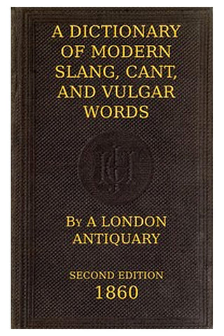 A Dictionary of Slang, Cant, and Vulgar Words
