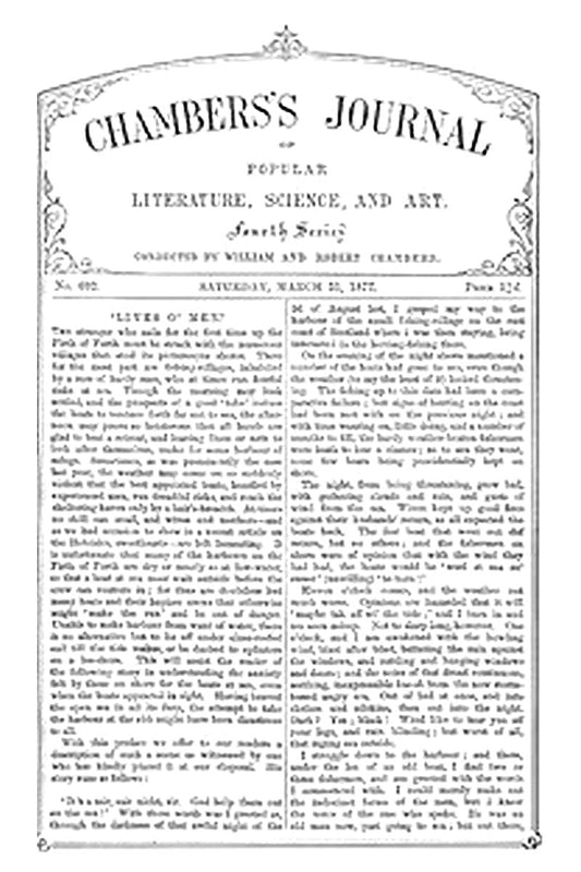 Chambers's Journal of Popular Literature, Science, and Art, No. 692