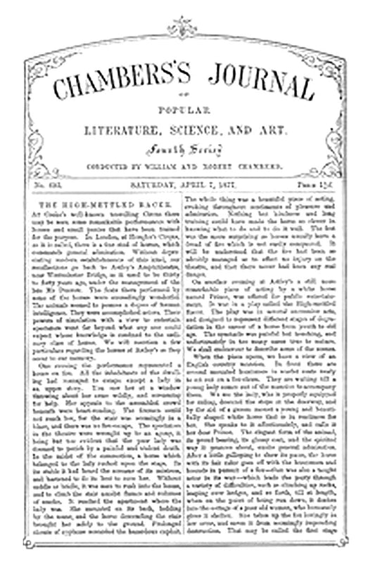 Chambers's Journal of Popular Literature, Science, and Art, No. 693