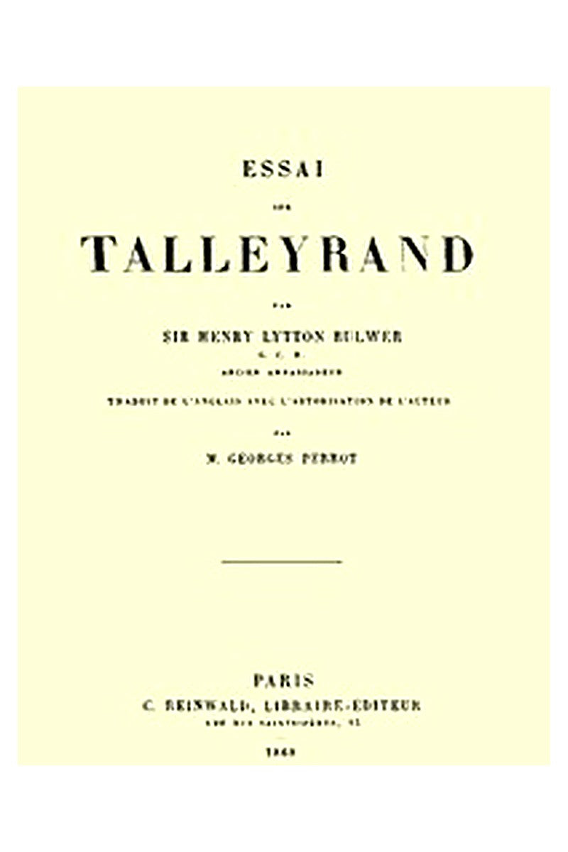 Essai sur Talleyrand