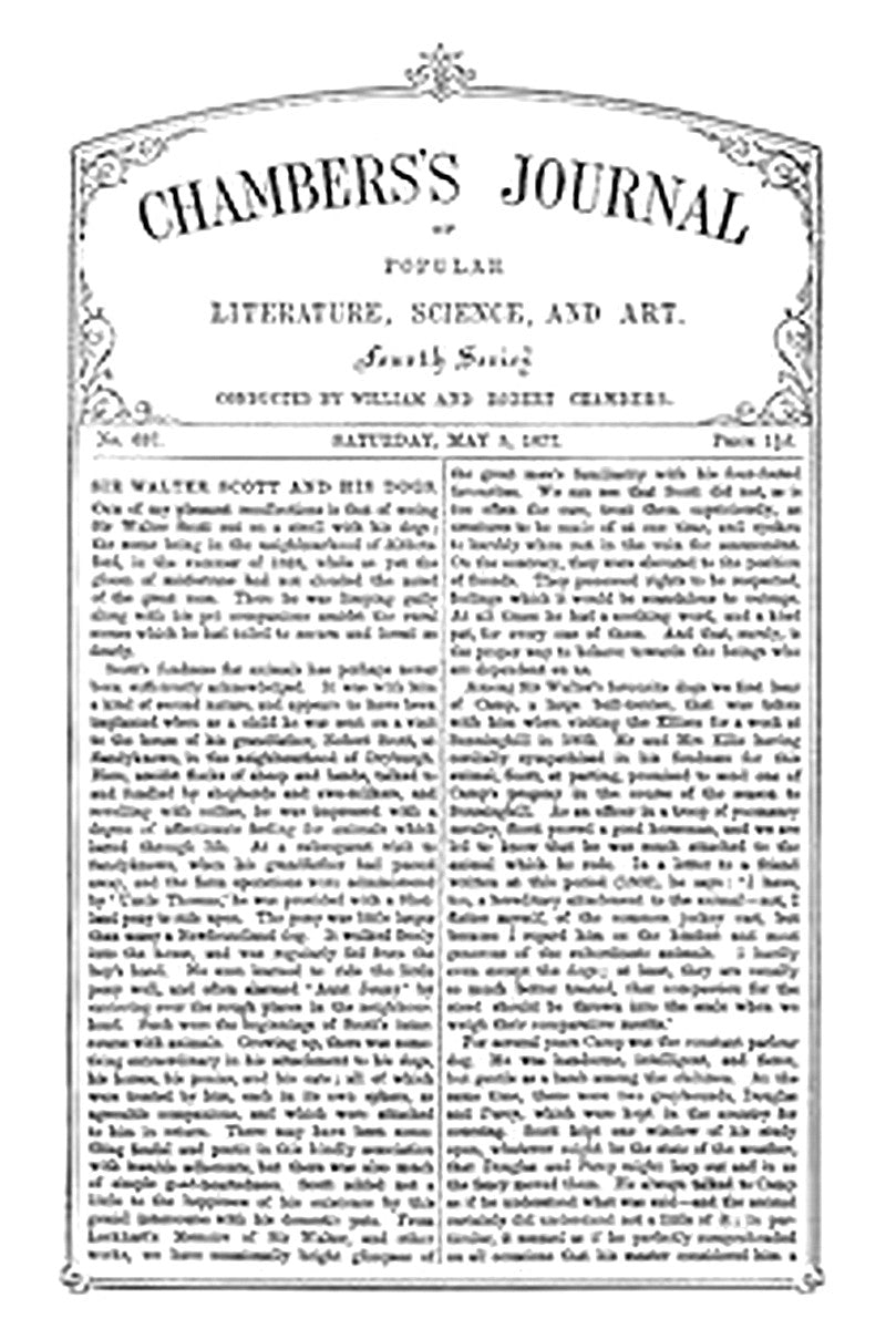 Chambers's Journal of Popular Literature, Science, and Art, No. 697