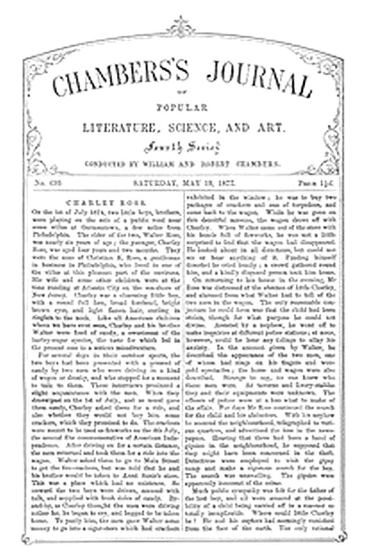 Chambers's Journal of Popular Literature, Science, and Art, No. 699