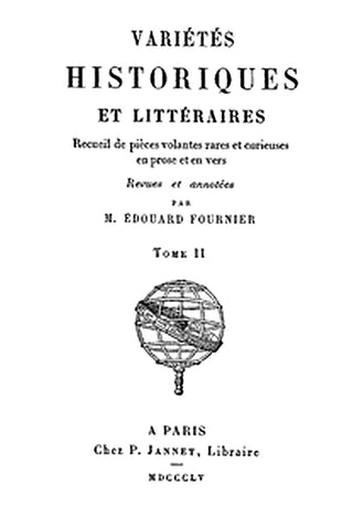 Variétés Historiques et Littéraires (02/10)
