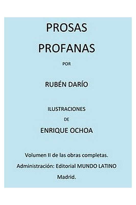 Prosas Profanas

