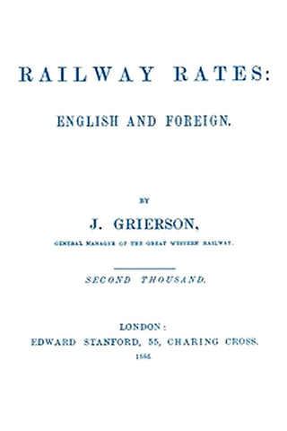 Railway Rates: English and Foreign