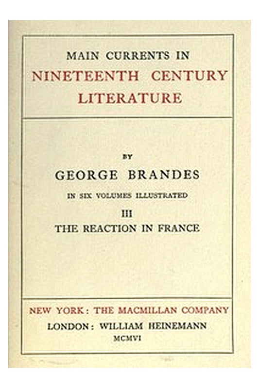 Main Currents in 19th Century Literature - 3. The Reaction in France