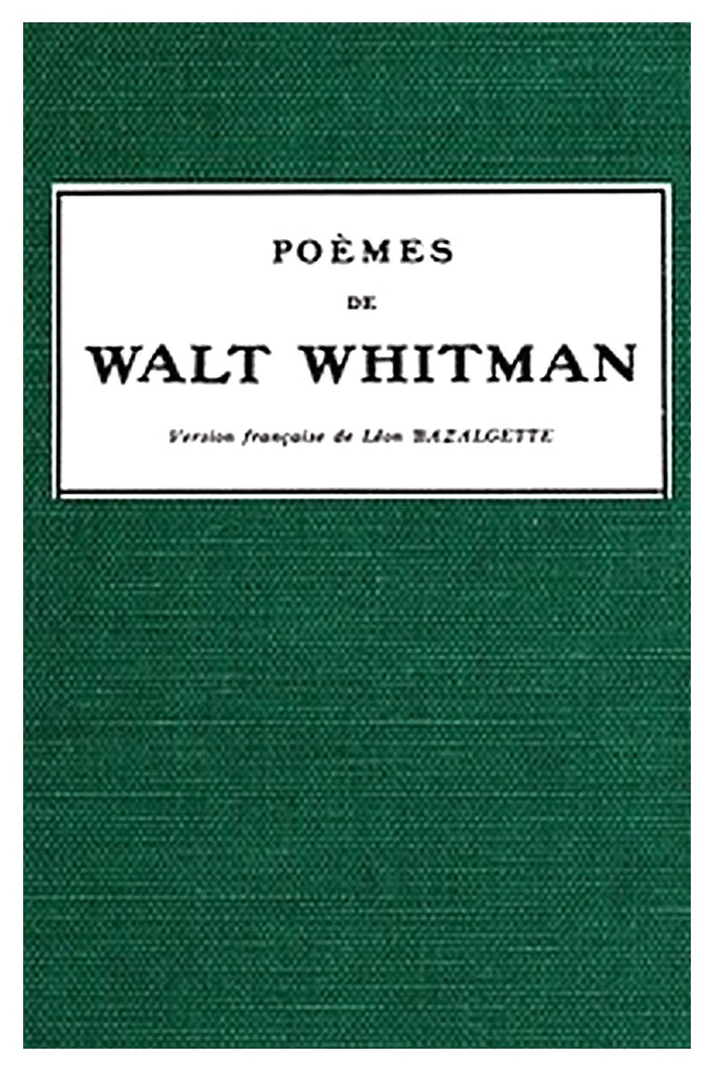 Poèmes de Walt Whitman