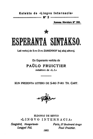 Esperanta sintakso
