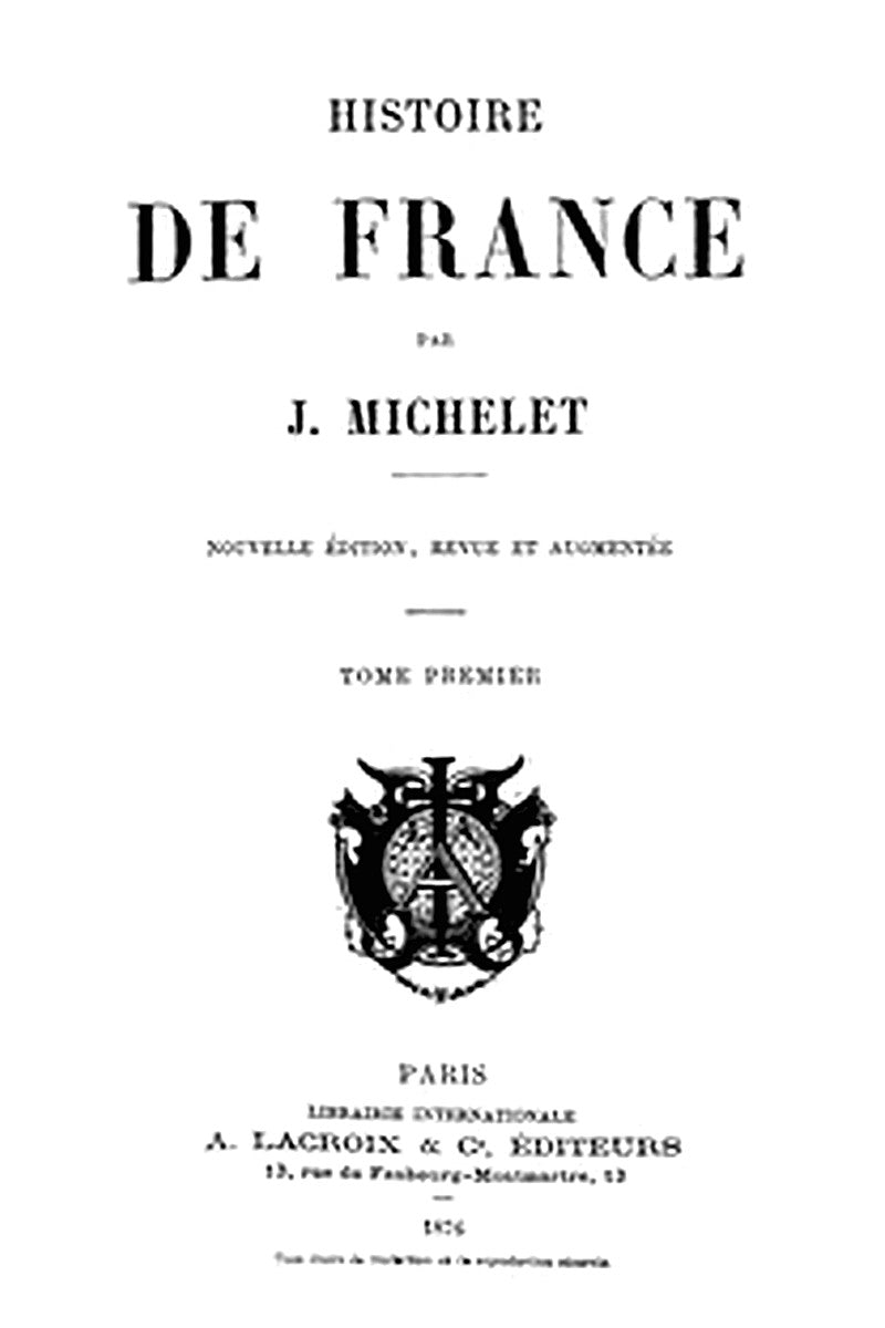 Histoire de France (Volume 1/19)