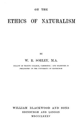 On the Ethics of Naturalism