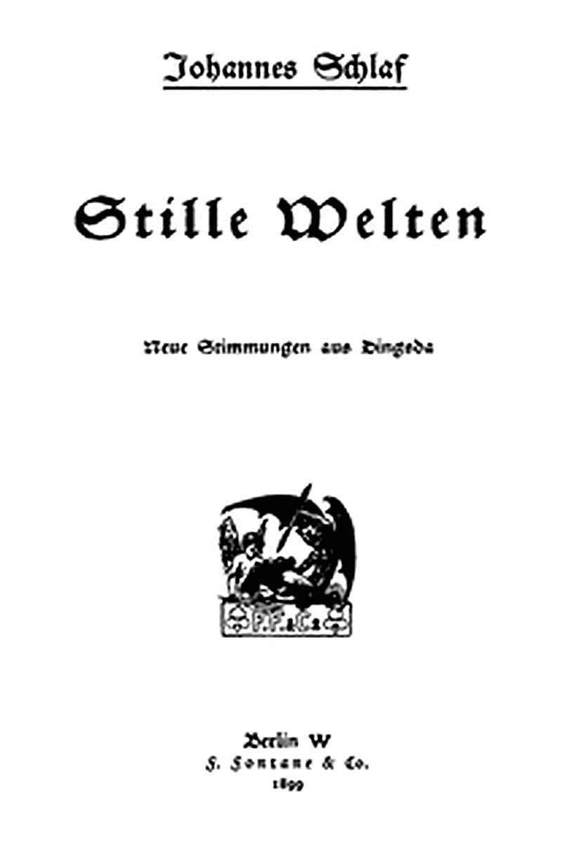 Stille Welten: Neue Stimmungen aus Dingsda