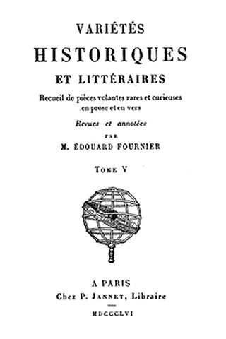 Variétés Historiques et Littéraires (05/10)

