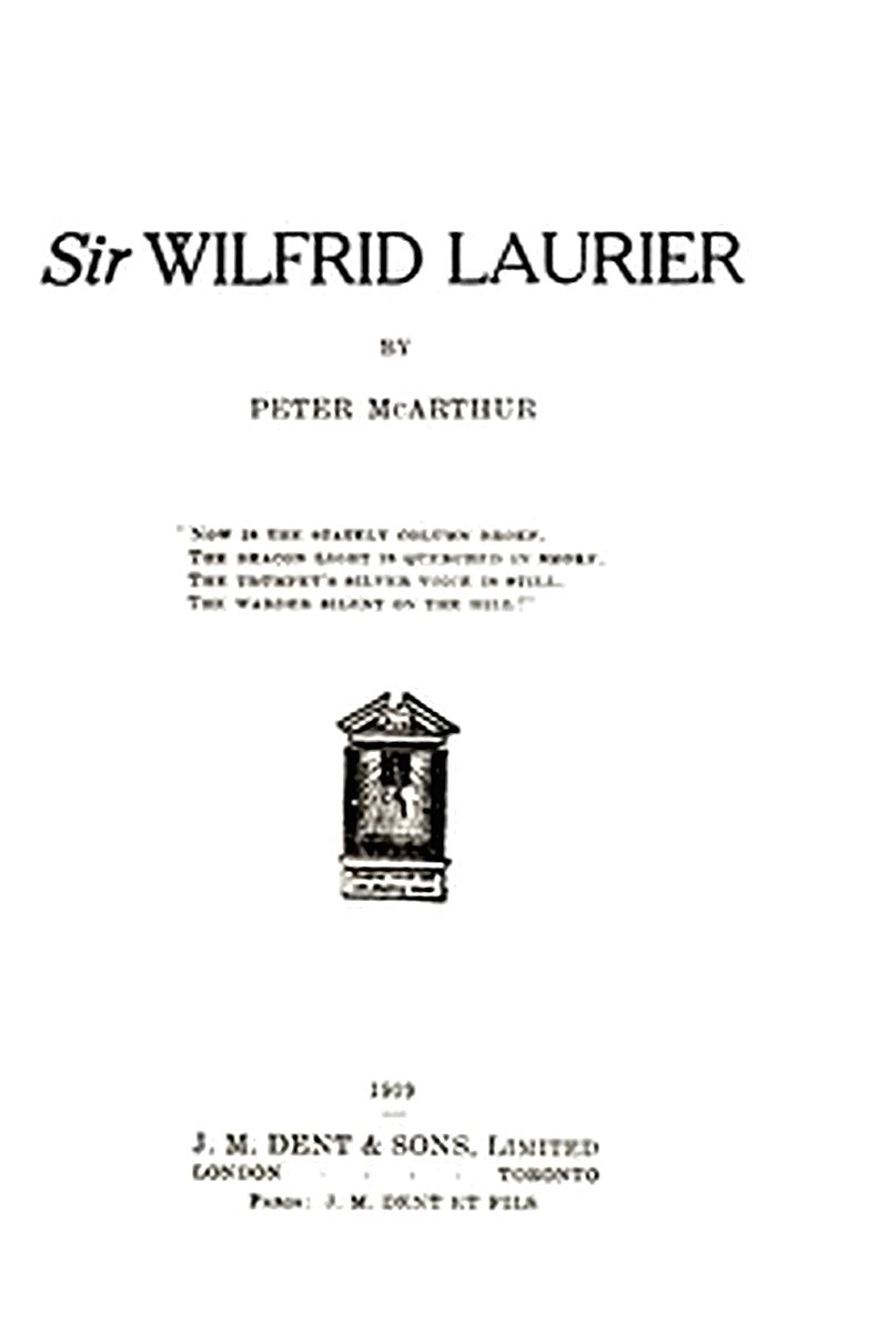 Sir Wilfrid Laurier