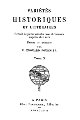 Variétés Historiques et Littéraires (10/10)
