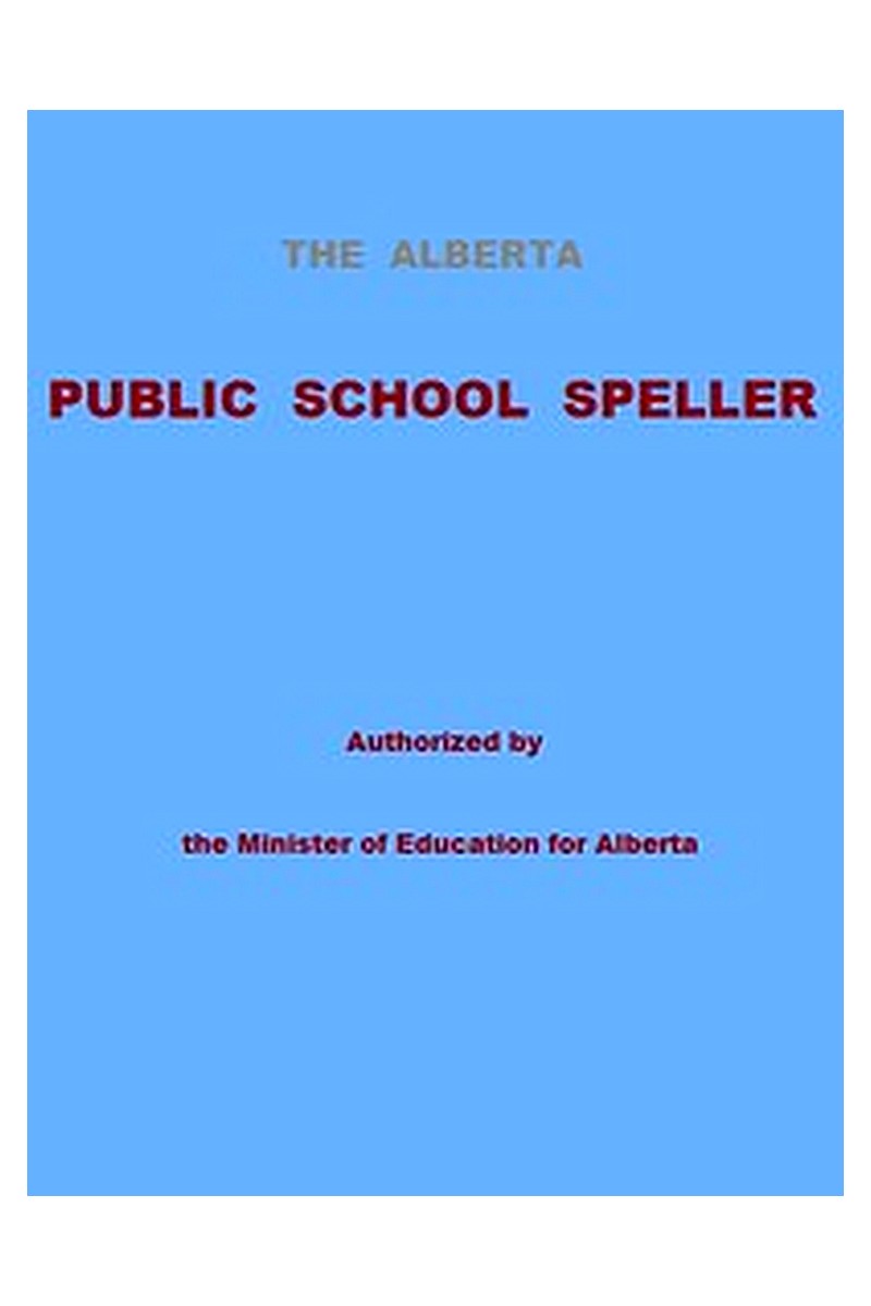 The Alberta Public School Speller