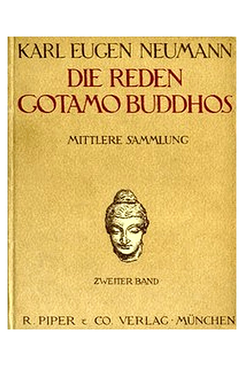 Die Reden Gotamo Buddhos. Mittlere Sammlung, zweiter Band