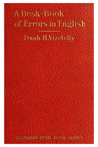 A Desk-Book of Errors in English
