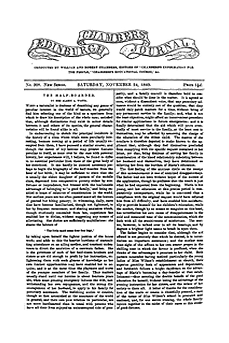 Chambers's Edinburgh Journal, No. 308
