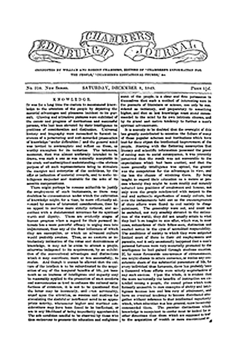 Chambers's Edinburgh Journal, No. 309