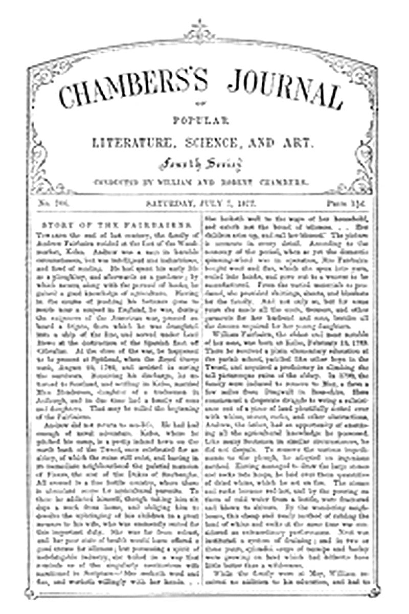 Chambers's Journal of Popular Literature, Science, and Art, No. 706