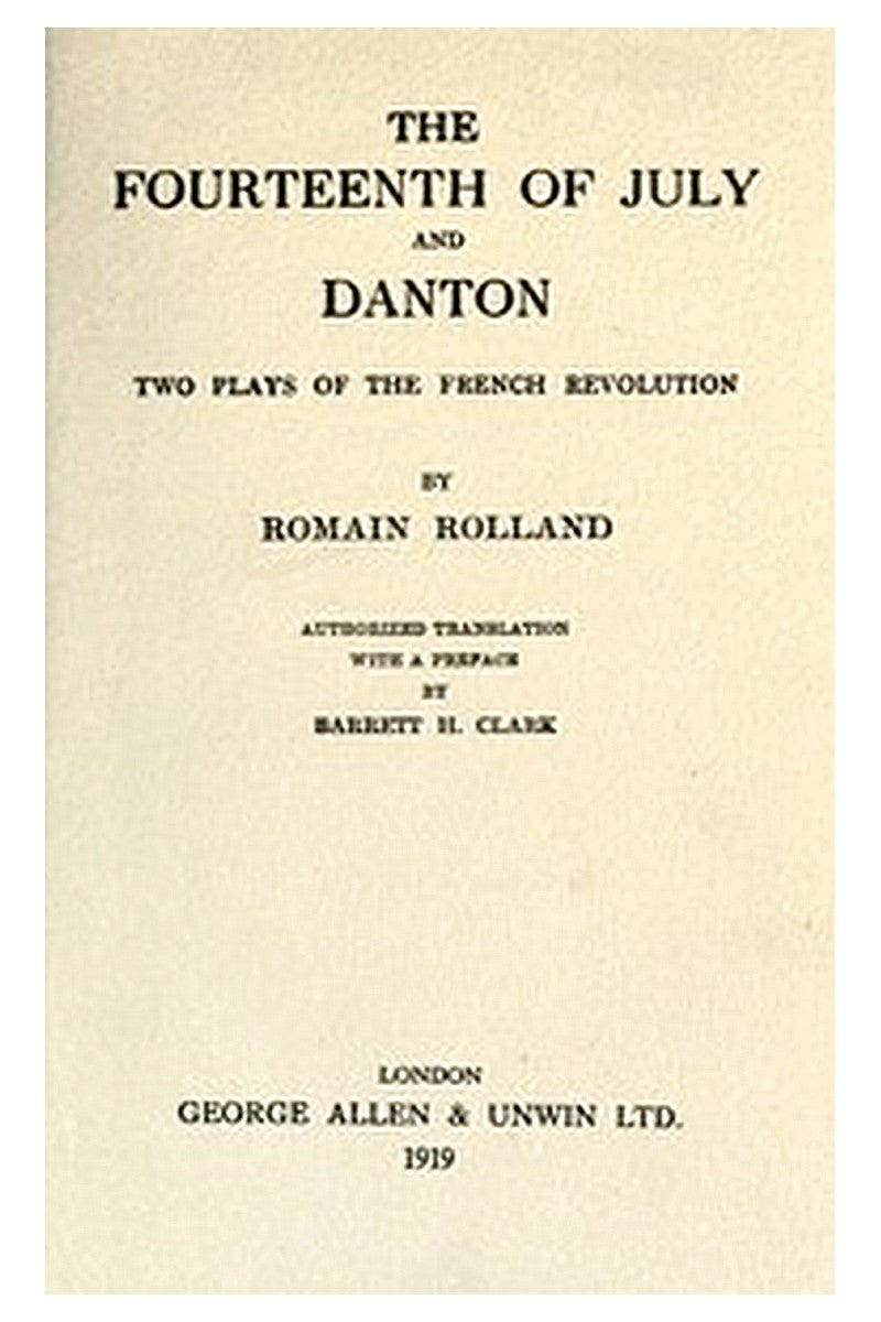 The 14th of July, and Danton