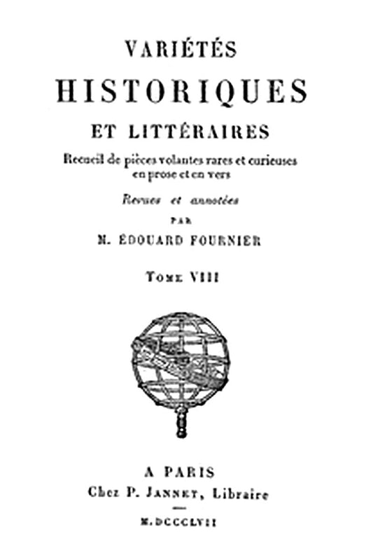 Variétés Historiques et Littéraires (08/10)
