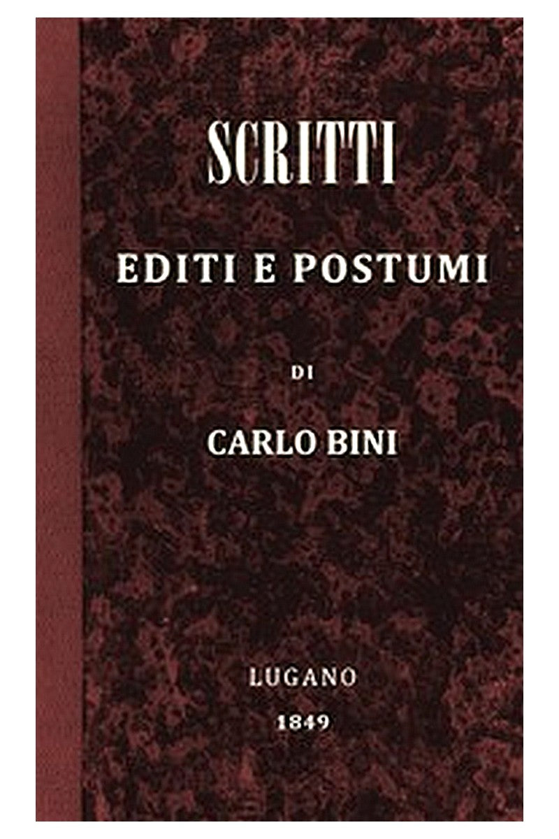 Scritti editi e postumi