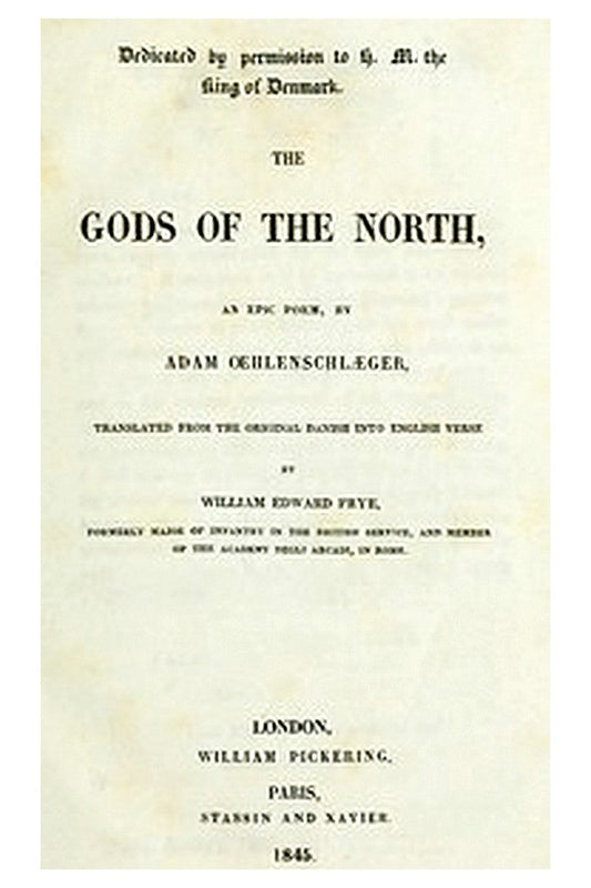 The Gods of the North: an epic poem