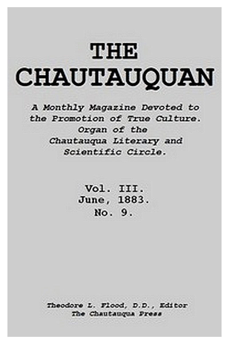 The Chautauquan, Vol. 03, June 1883