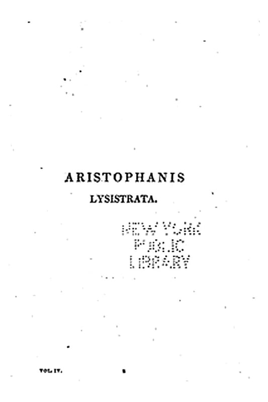 Aristophanis Lysistrata