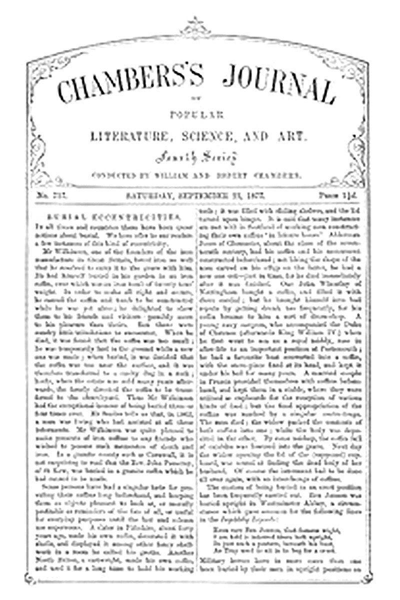 Chambers's Journal of Popular Literature, Science, and Art, No. 717, September 22, 1877