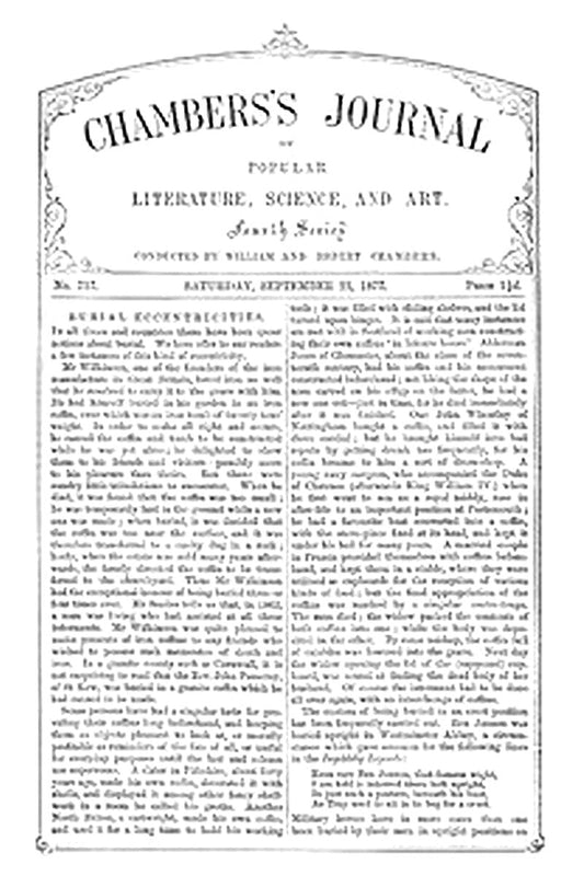 Chambers's Journal of Popular Literature, Science, and Art, No. 717, September 22, 1877