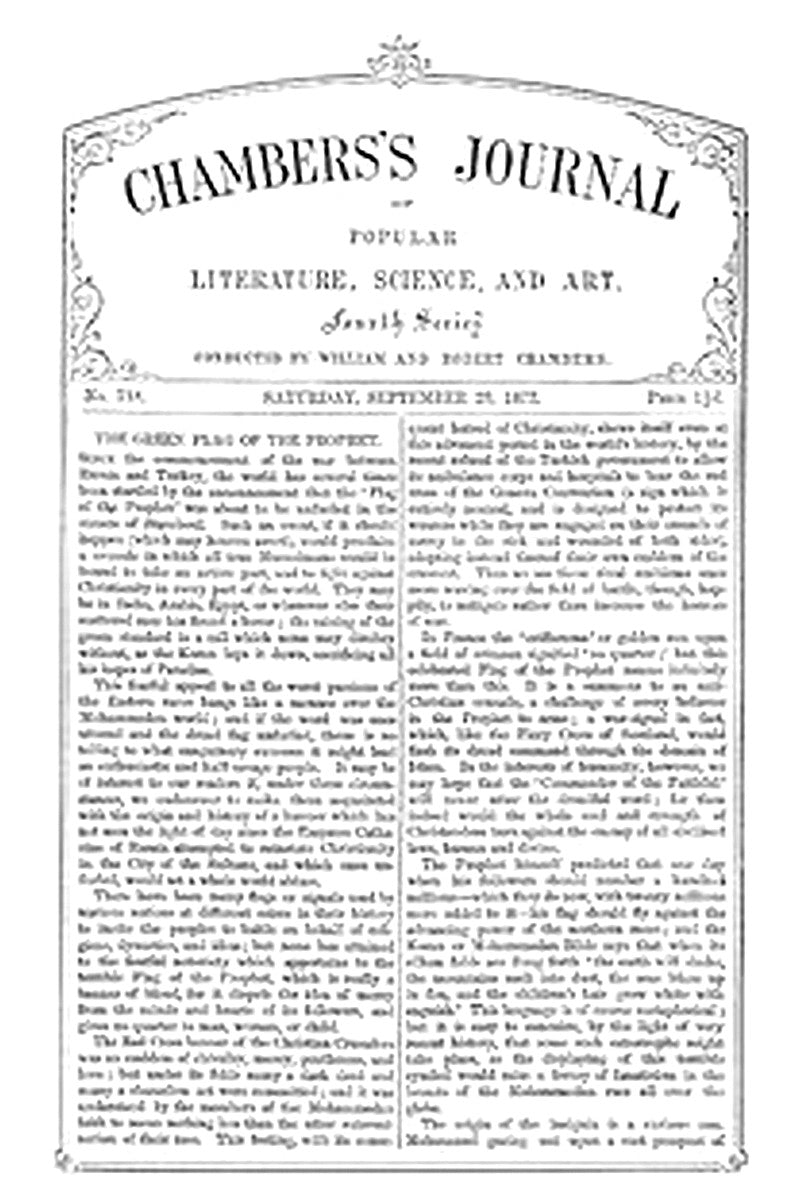 Chambers's Journal of Popular Literature, Science, and Art, No. 718