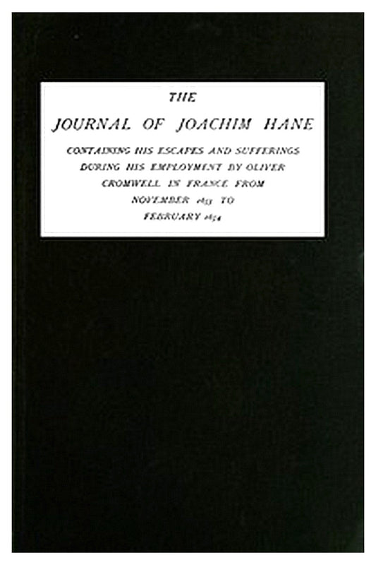 The Journal of Joachim Hane
