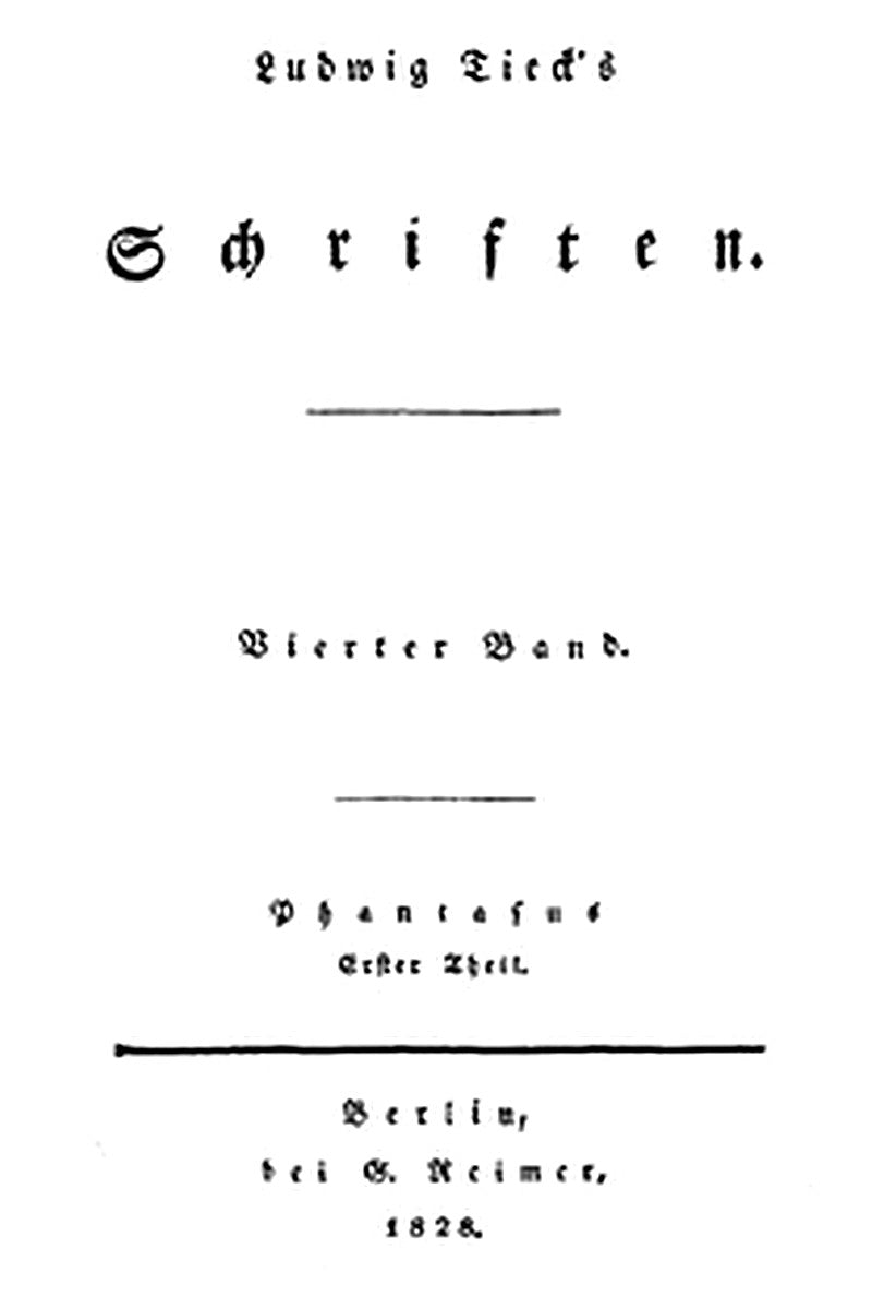 Schriften 04: Phantasus 1